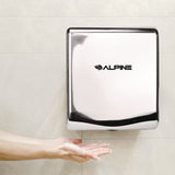 Alpine Industries Willow Commercial 120V Automatic Hand Dryer, 3.93 x 11.25 x 12.63, Stainless Steel, Chrome (ALHALP40510CHR) Each