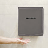 Alpine Industries Willow Commercial 120V Automatic Hand Dryer, 3.93 x 11.25 x 12.63, Stainless Steel, Gray (ALHALP40510GRY) Each
