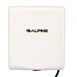 Alpine Industries Willow Commercial 120V Automatic Hand Dryer, 3.93 x 11.25 x 12.63, Stainless Steel, White (ALHALP40510WHI) Each