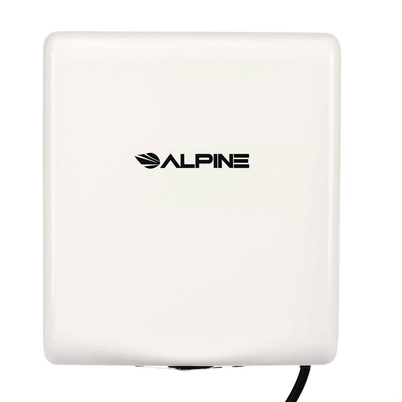 Alpine Industries Willow Commercial 120V Automatic Hand Dryer, 3.93 x 11.25 x 12.63, Stainless Steel, White (ALHALP40510WHI) Each
