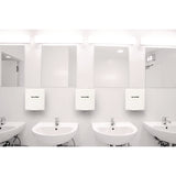 Alpine Industries Willow Commercial 120V Automatic Hand Dryer, 3.93 x 11.25 x 12.63, Stainless Steel, White (ALHALP40510WHI) Each