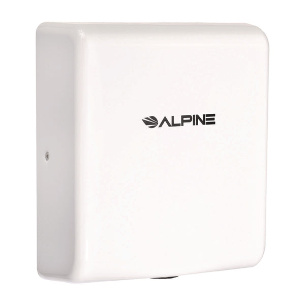 Alpine Industries Willow Commercial 120V Automatic Hand Dryer, 3.93 x 11.25 x 12.63, Stainless Steel, White (ALHALP40510WHI) Each