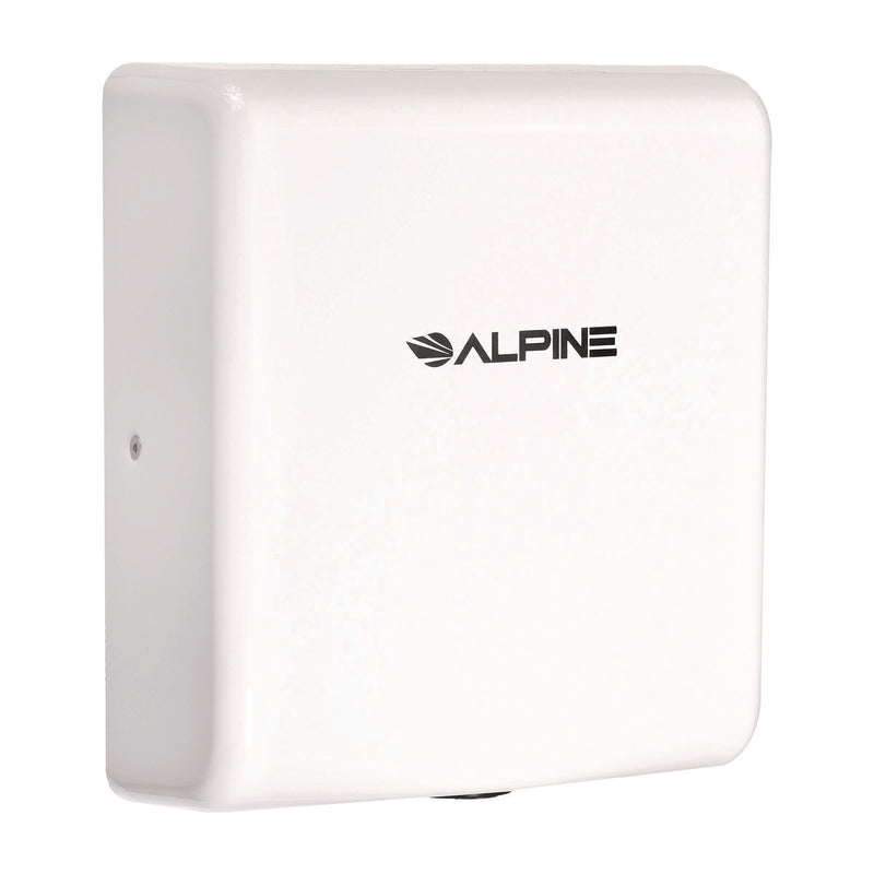 Alpine Industries Willow Commercial 120V Automatic Hand Dryer, 3.93 x 11.25 x 12.63, Stainless Steel, White (ALHALP40510WHI) Each