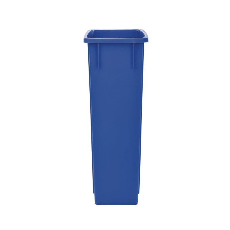 Alpine Industries Slim 23 Gallon Recycling Bin, Plastic, Blue (ALH477RBLU) Each