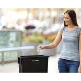 Alpine Industries Slim 23 Gallon Indoor Trash Can, Plastic, Black (ALHALP477BLK) Each