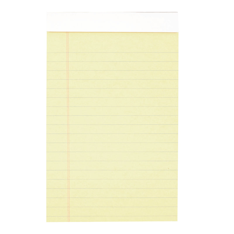 Cambridge® Notepad, Wide/Legal Rule, Black Cover, 70 Yellow 5 x 8 Sheets, 2/Pack (MEA59876) Pack of 2