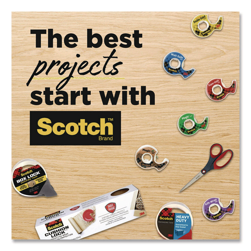 Scotch® Magic Tape Cabinet Pack, 1" Core, 0.75" x 27.7 yds, Clear, 12/Pack (MMM810K12CP) Pack of 12