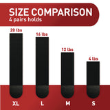 Command™ Picture Hanging Strips, Large, Removable, Holds up to 16 lbs per 4 Pairs, 20 Strip Pairs/Pack (MMM17206BLK20NA) Pack of 20