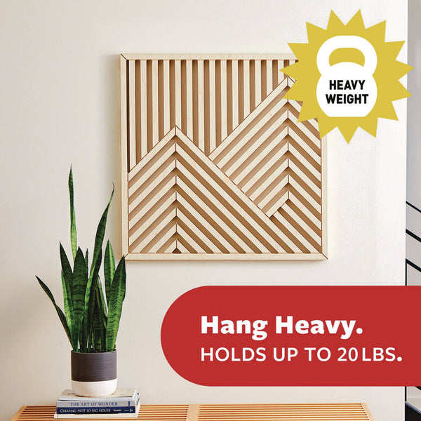 Command™ Picture Hanging Strips, X-Large, Removable, Holds up to 20 lbs per 4 Strips, Black, 4 Strip Pairs (MMM17217BLKES) Each