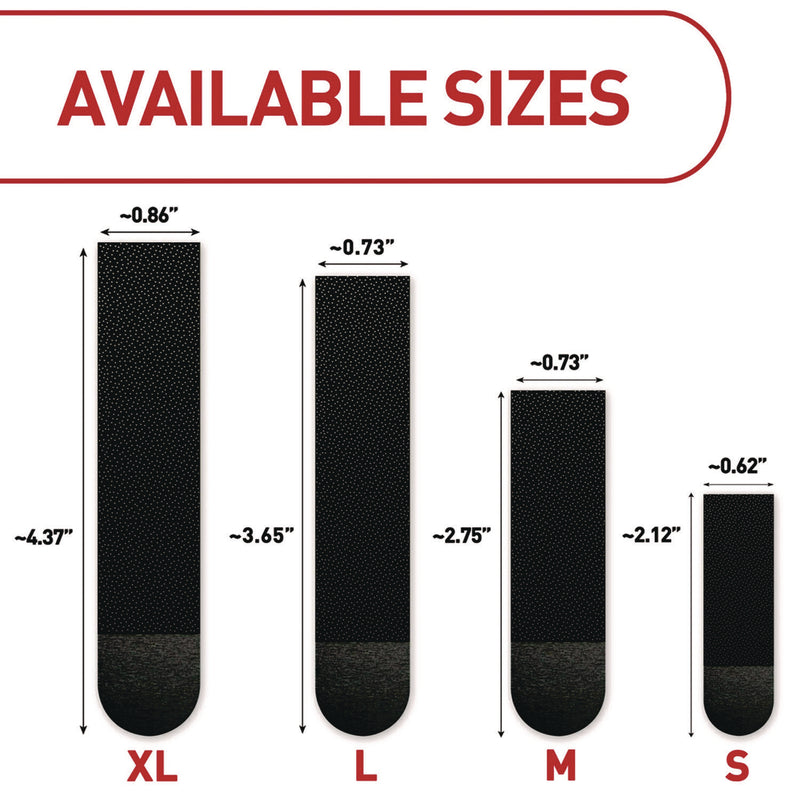 Command™ Picture Hanging Strips, X-Large, Removable, Holds up to 20 lbs per 4 Strips, Black, 4 Strip Pairs (MMM17217BLKES) Each