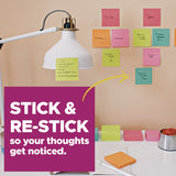 Post-it® Notes Super Sticky Pads in Playful Primary Colors, 3" x 3", 45 Sheets/Pad, 5 Pads/Pack (MMM33215SSAN) Pack of 5