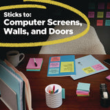 Post-it® Notes Super Sticky Pads in Playful Primary Colors, 3" x 3", 45 Sheets/Pad, 5 Pads/Pack (MMM33215SSAN) Pack of 5