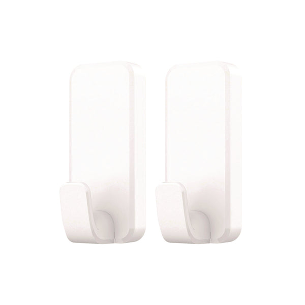 Command™ X-Large Utility Hooks, Plastic, White, 10 lb Capacity, 2 Hooks and 6 Strips/Pack (MMM170102ES) Each
