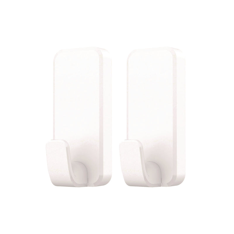 Command™ X-Large Utility Hooks, Plastic, White, 10 lb Capacity, 2 Hooks and 6 Strips/Pack (MMM170102ES) Each