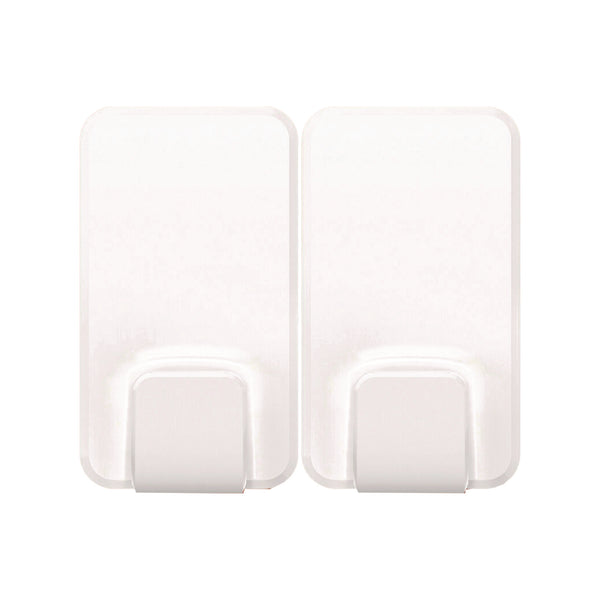 Command™ X-large Utility Hooks, Plastic, White, 15 lb Capacity, 2 Hooks and 8 Strips/Pack (MMM170112ES) Pack of 2