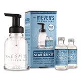 Mrs. Meyer's® Foaming Hand Soap Concentrate Starter Kit, Rain Water, (2) 2 oz Refill Bottles, 10 oz Dispenser Bottle (MTH355607) Each