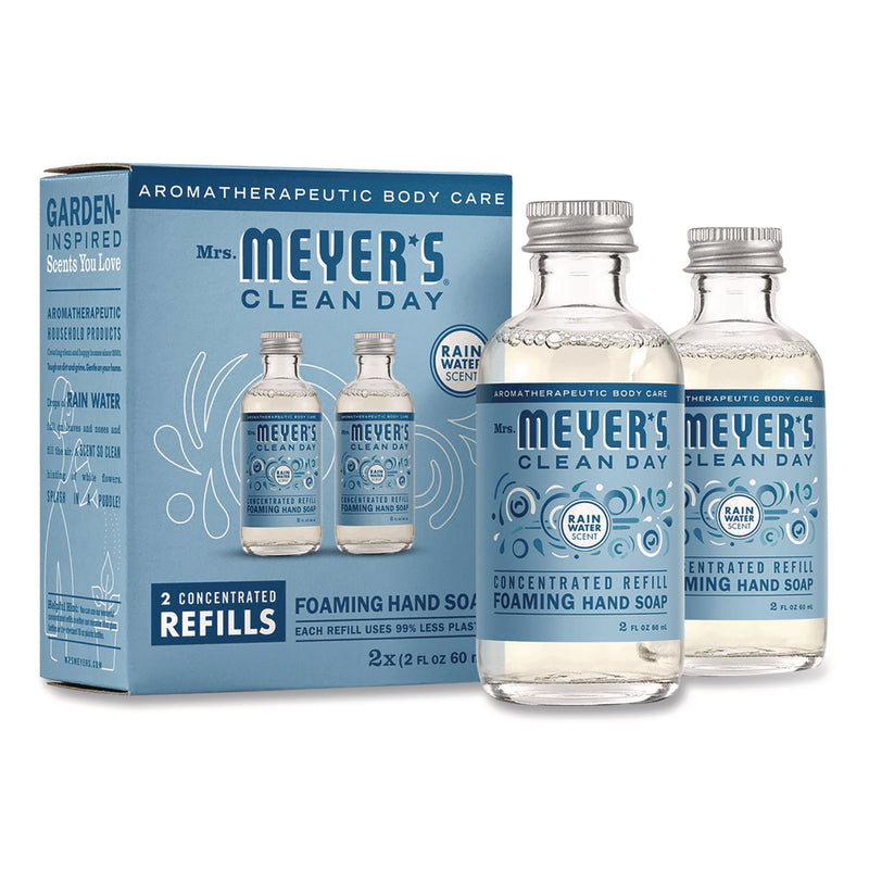 Mrs. Meyer's® Clean Day Concentrated Foaming Hand Soap Dispenser Refill, Rain Water, 2 oz Bottle, 2/Pack (MTH355609) Each