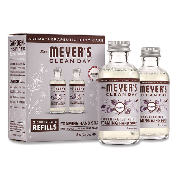 Mrs. Meyer's® Clean Day Concentrated Foaming Hand Soap Dispenser Refill, Lavender, 2 oz Bottle, 2/Pack (MTH355611) Each