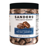 Sanders® Small Batch Wonders Milk Chocolate Sea Salt Caramels, 18 oz Tub (NDEMRY30986) Each