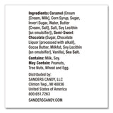 Sanders® Small Batch Wonders Dark Chocolate Sea Salt Caramels, 18 oz Tub (NDEMRY30987) Each