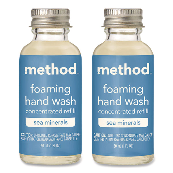 Method® Refill + Reuse Foaming Hand Soap Refill, Sea Minerals, 1 oz Refill Bottle, 2/Pack (MTH356009) Each