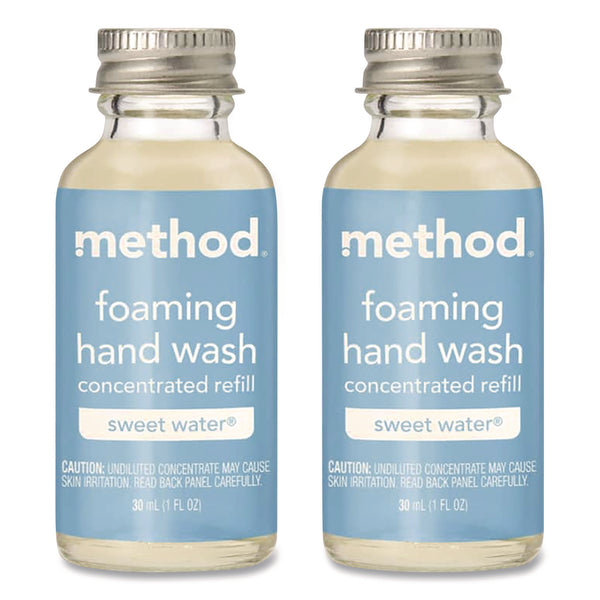 Method® Refill + Reuse Foaming Hand Soap Refill, Sweetwater, 1 oz Refill Bottle, 2/Pack (MTH356011) Each