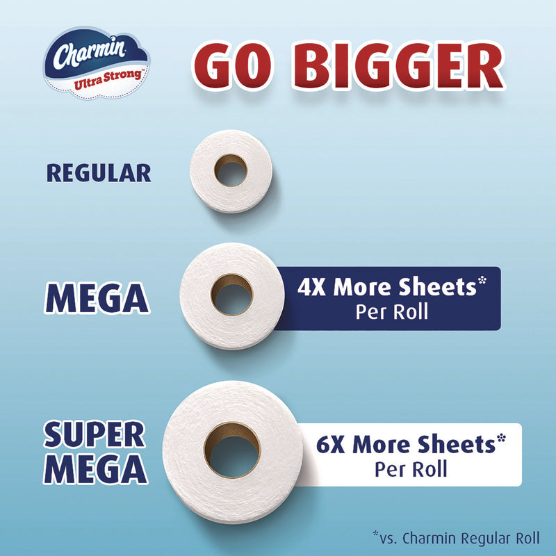 Charmin® Ultra Strong Bathroom Tissue, Septic Safe, 2-Ply, White, 363 Sheets/Roll, 6 Rolls/Pack (PGC1569872695) Pack of 6