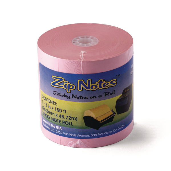 Zip Notes™ Dispenser Refill Roll, Unruled, 150 ft x 3", Pink (VCT0024) Each