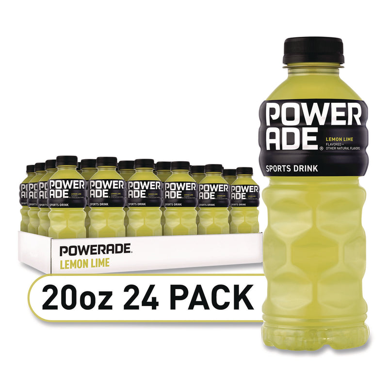 POWERADE® Sports Drink, Lemon Lime, 20 oz Bottle, 24/Pack (POW049000003697) Each