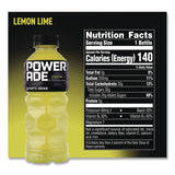 POWERADE® Sports Drink, Lemon Lime, 20 oz Bottle, 24/Pack (POW049000003697) Each