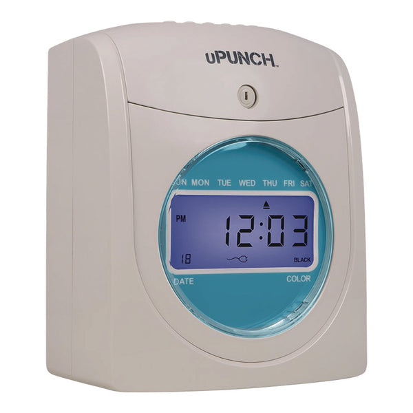 uPunch™ Digital Auto-Align Punch Time Clock Bundle, White (PPZSB1200) Each