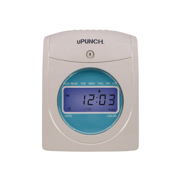 uPunch™ Digital Auto-Align Punch Time Clock Bundle, White (PPZSB1200) Each