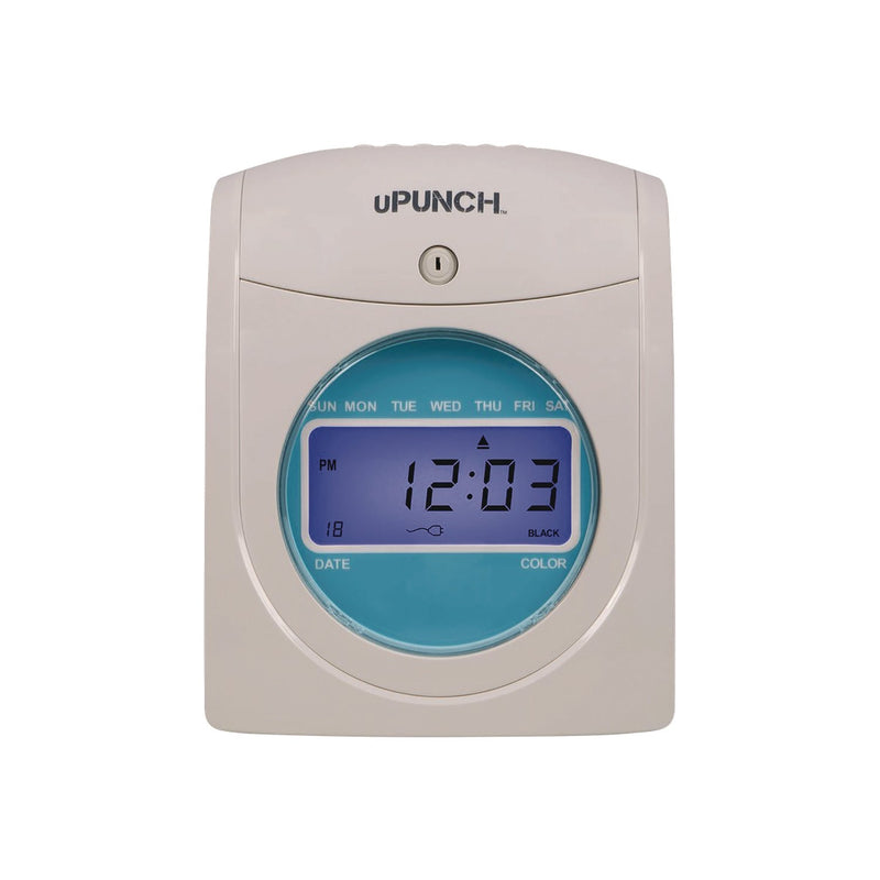 uPunch™ Digital Auto-Align Punch Time Clock Bundle, White (PPZSB1200) Each