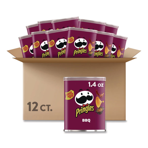 Pringles® Grab and Go BBQ Crisps, 1.4 oz Can, 12/Carton (PRGKEE18372) Case of 12