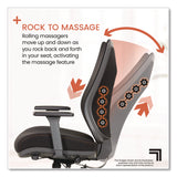 Sharper Image® Revive Shiatsu Ergonomic Mesh Swivel Massage Chair, Supports Up to 275 lbs, 19.75" to 22.75" Seat Height, Black Seat/Back (SBI60097BLK) Each
