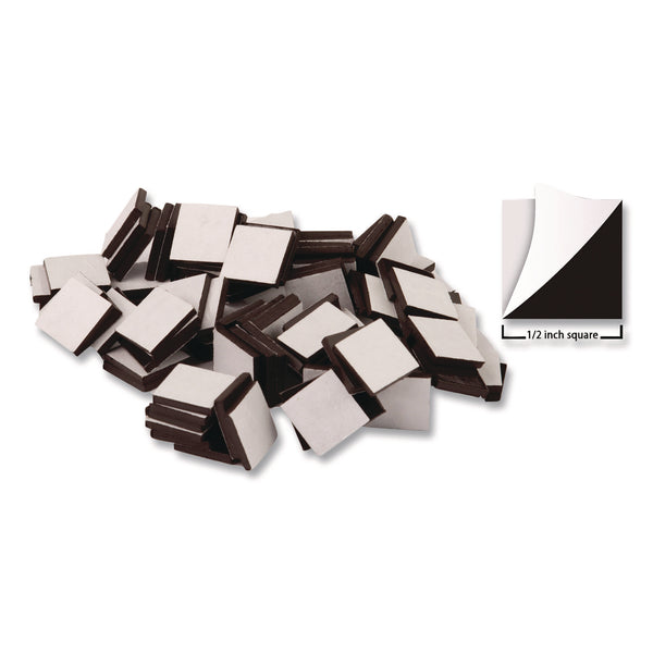 Adhesive Magnetic Squares, Black, 0.5", 100/Set (TCR20720) Each