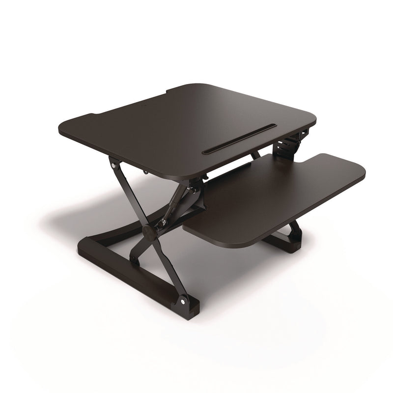 Union & Scale™ FlexFit Manual Adjustable Desk Converter, 26.7 x 30.8 x 5.9 to 19.6, Black (UOS44901) Each