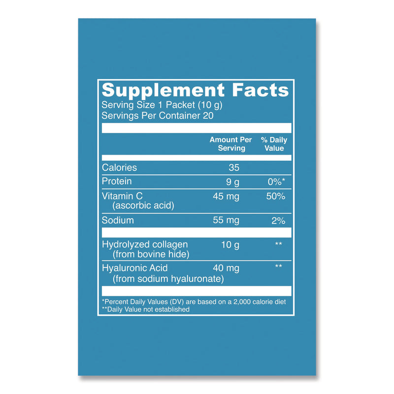 VITAL PROTEINS® Collagen Peptides Powder, Unflavored, 0.3 oz Packet, 20/Box (VTPVVP00539) Each
