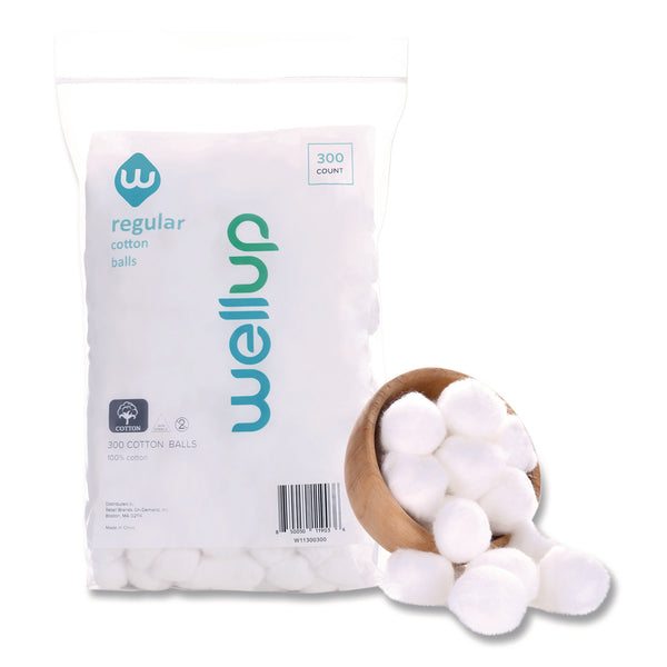 WellUp Regular Cotton Ball, 300/Pack (WEUW11300300) Each