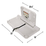 Alpine Industries Compact Horizontal Baby Changing Station, 32 x 18, White (ALHALP411E) Each