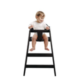 Alpine Industries Wooden Stackable High Chair, Supports Up to 50 lb, 29.02" h, Espresso (ALHALP41201ESP) Each