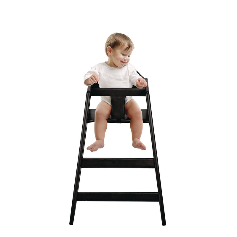 Alpine Industries Wooden Stackable High Chair, Supports Up to 50 lb, 29.02" h, Espresso (ALHALP41201ESP) Each