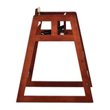 Alpine Industries Wooden Stackable High Chair, Supports Up to 50 lb, 29.02" h, Mahogany (ALHALP41201MA) Each