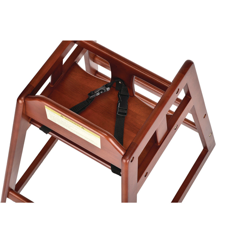 Alpine Industries Wooden Stackable High Chair, Supports Up to 50 lb, 29.02" h, Mahogany (ALHALP41201MA) Each