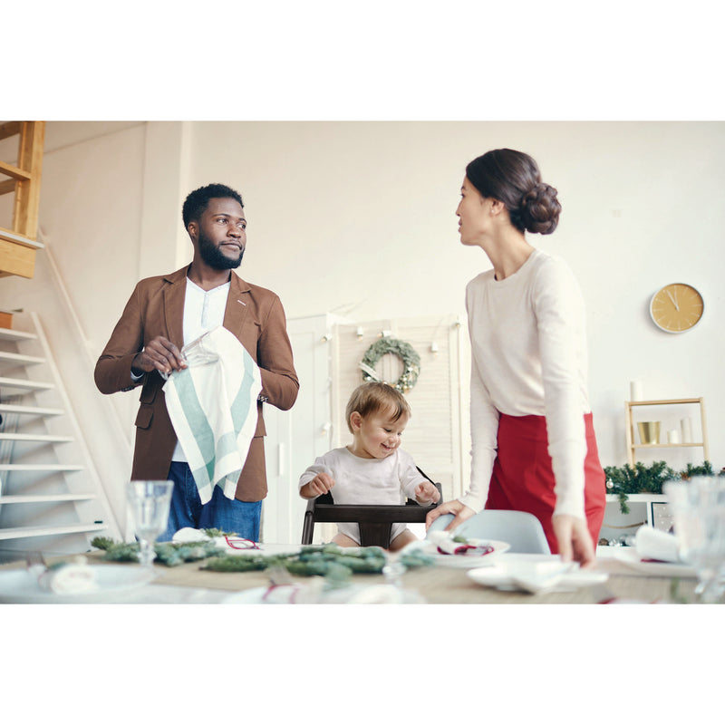 Alpine Industries Wooden Stackable High Chair, Supports Up to 50 lbs, 29.02" h, Espresso, 2/Pack (ALHALP41202ESP) Each