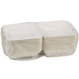 Pactiv Evergreen EarthChoice PFAS Free Compostable Hinged Lid Container, 9 x 9 x 3, White, Sugarcane, 150/Carton (PCTYMCH0901BB) Case of 150