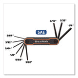 Great Neck® Hex Key Fold-Up Tool Set, Two-Piece, Metric/SAE, Black-Oxide/Blue (SAE), Black-Oxide/Red (Metric) (GNS74205) Each