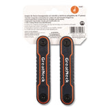 Great Neck® Hex Key Fold-Up Tool Set, Two-Piece, Metric/SAE, Black-Oxide/Blue (SAE), Black-Oxide/Red (Metric) (GNS74205) Each