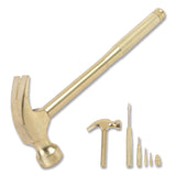Great Neck® 5-in-1 Carpenter's Hammer with Nesting Handle Containing Four Screwdrivers, 6.5" Long Gold Handle (GNS19006) Each