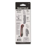 Sheffield Quick Change Lock Back Utility Knife, 1.25" Blade, 3.5" Aluminum Handle, Red (GNS12614) Each